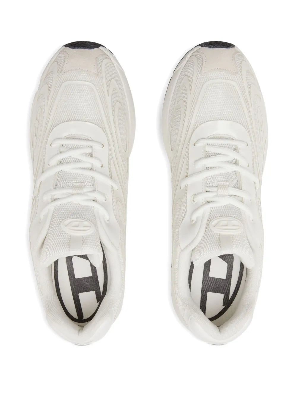 Exclusive Diesel Lace-Up Sneakers — White — Size US M 11.5 - US W 13 — Back View