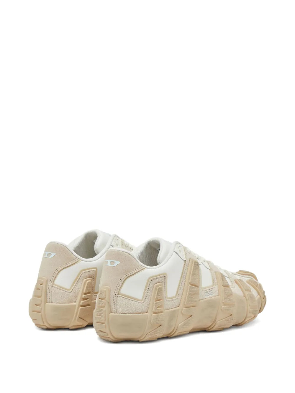 Exclusive Diesel Griffe Low-Top Sneakers — Off-White — Size US M 11.5 - US W 13 — Top View