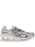Exclusive Nike Shox Ride 2 Metallic Sneakers — White — Size US M 11.5 - US W 13 — Front View