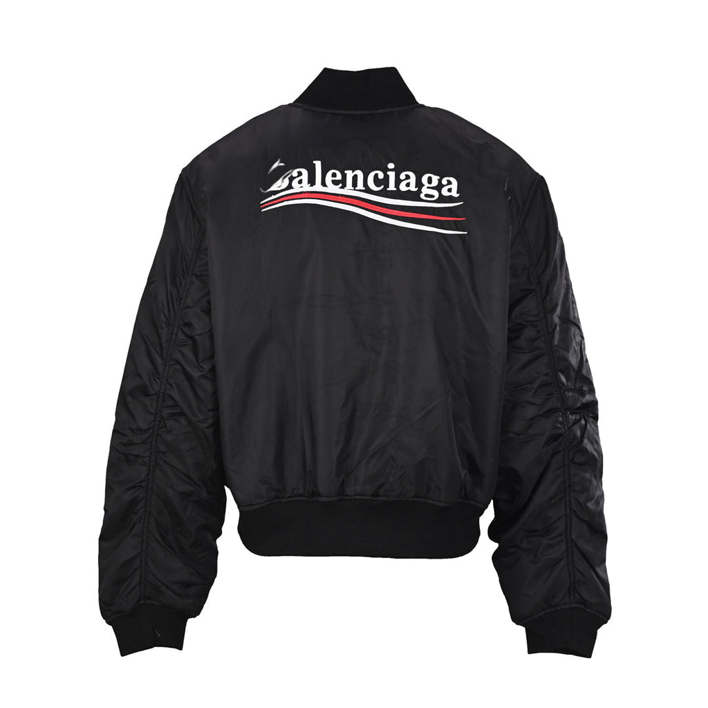 Exclusive Balenciaga Men's Baseball Jacket — S — Side View