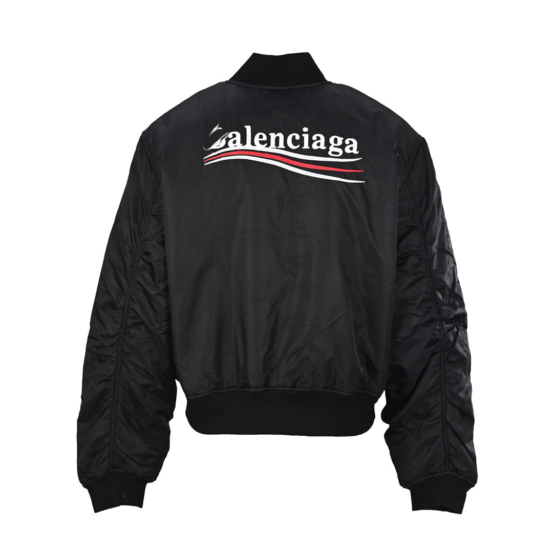Exclusive Balenciaga Men's Baseball Jacket — S — Side View