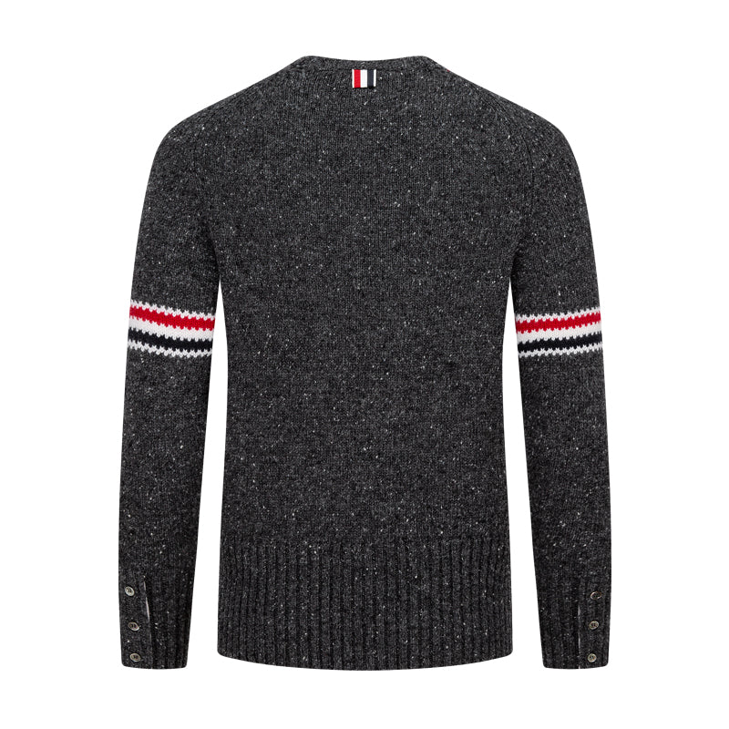 Exclusive Thom Browne 2025ss Cotton Sweater — Gray — Size 1/M — Detail View