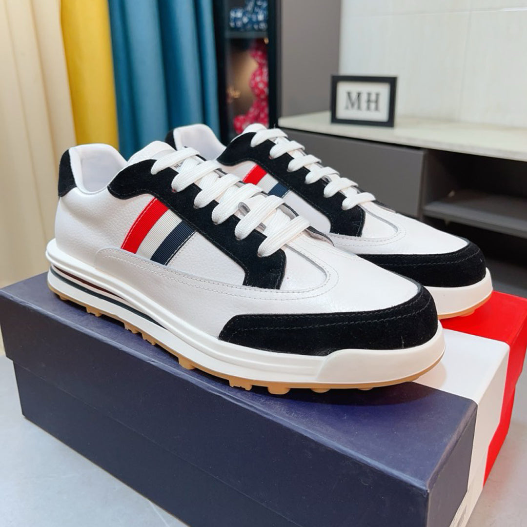 Exclusive MR.TOM 2025 Leather sneakers — 38 — Size Black — Side View