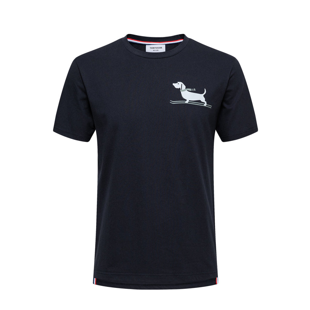 Exclusive Thom Browne  2025ss Print T-shirt — White — Size 0/S — Back View