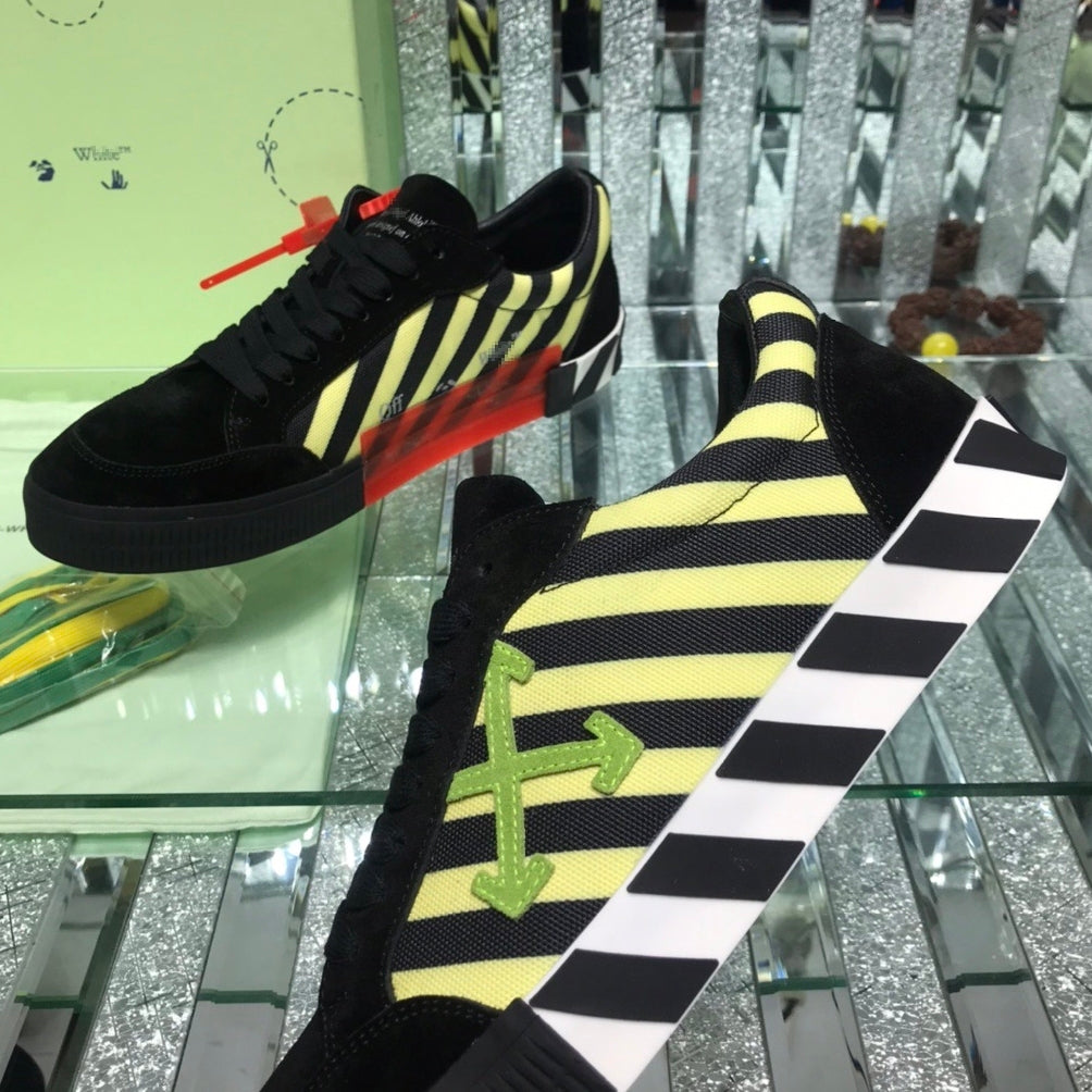 Exclusive Off-White  sneakers #62 — Black-yellow — Size 36 — Alternate View 8