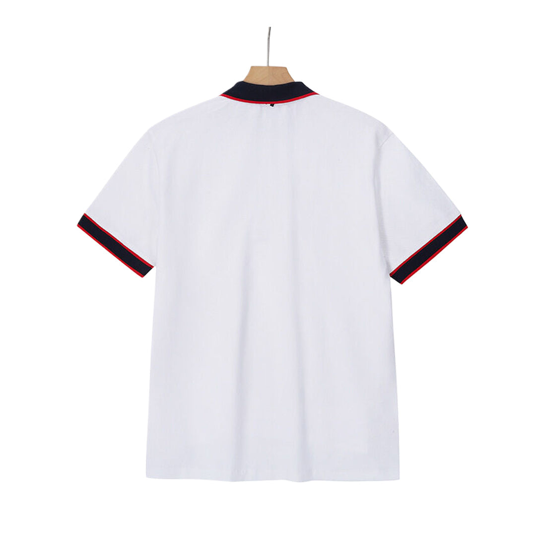 Exclusive Thom Browne  2025SS Men and women T-Shirt — White — Size 1/M — Back View