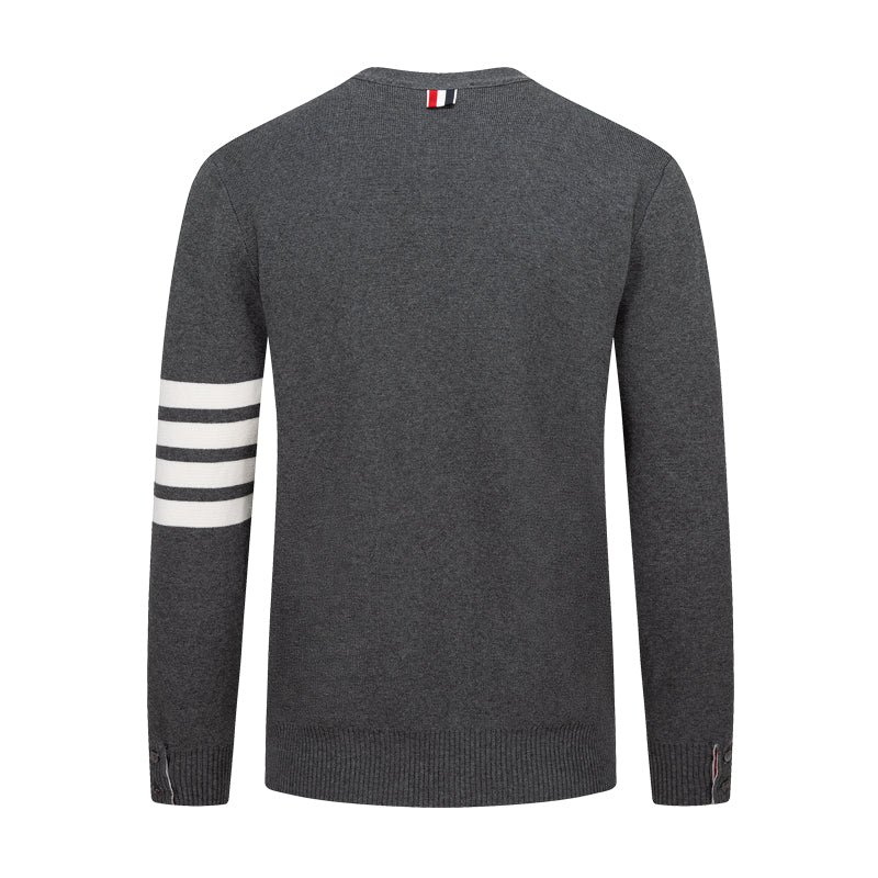 Exclusive Thom Browne 2025ss Casual Sweater — Blue — Size 1/M — Top View
