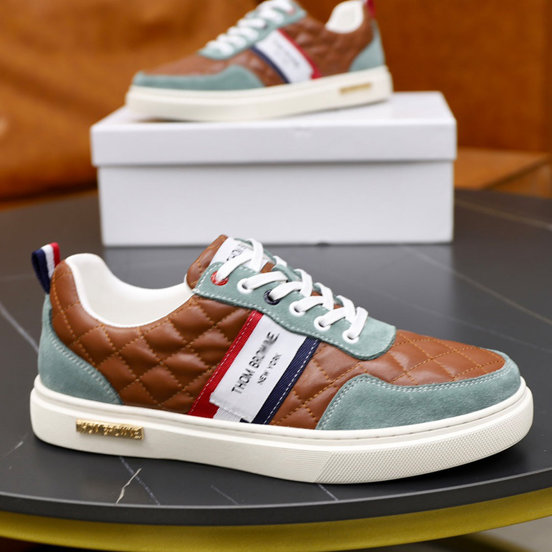 Exclusive MR.TOM 2025ss Man Sneakers — Green — Size 38 — Back View