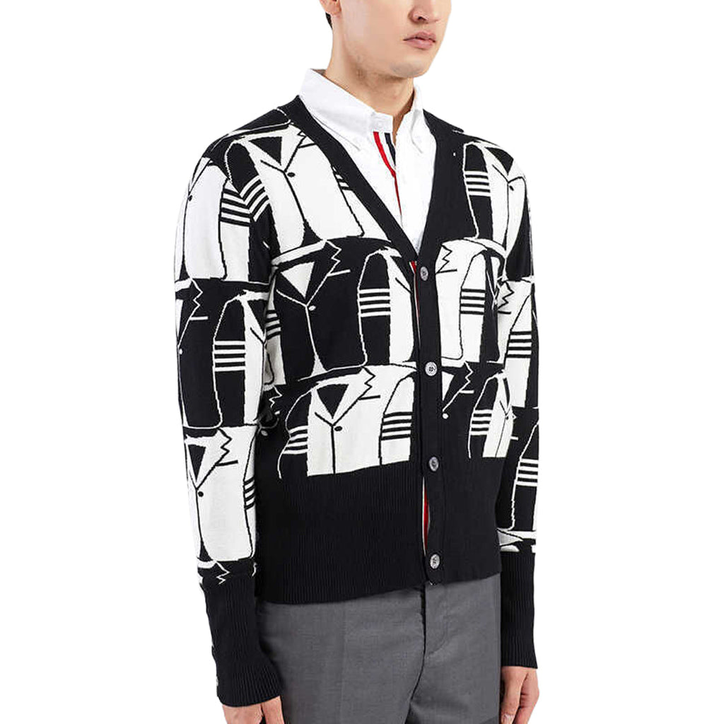 Exclusive Thom Browne Contrast color sweater — 0/S — Side View