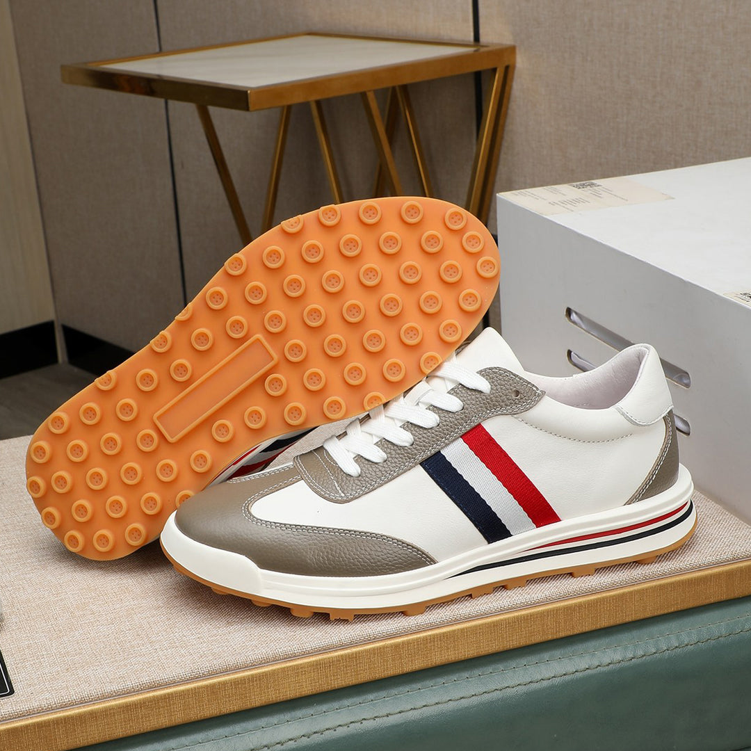 Exclusive MR.TOM Man Leather sneakers — White — Size 38 — Back View
