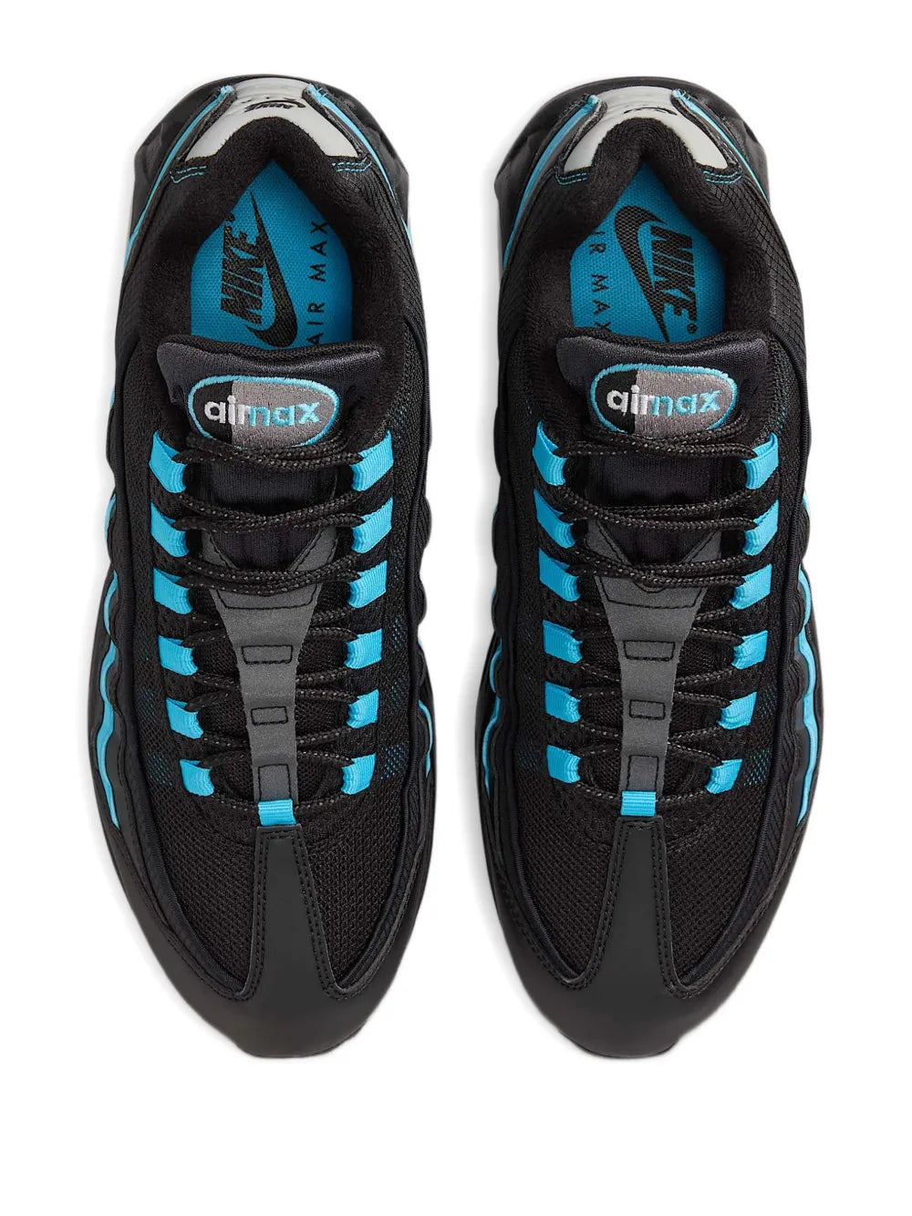 Exclusive Air Max 95 Trainers — Black — Size US M 8.5 - US W 10 — Back View