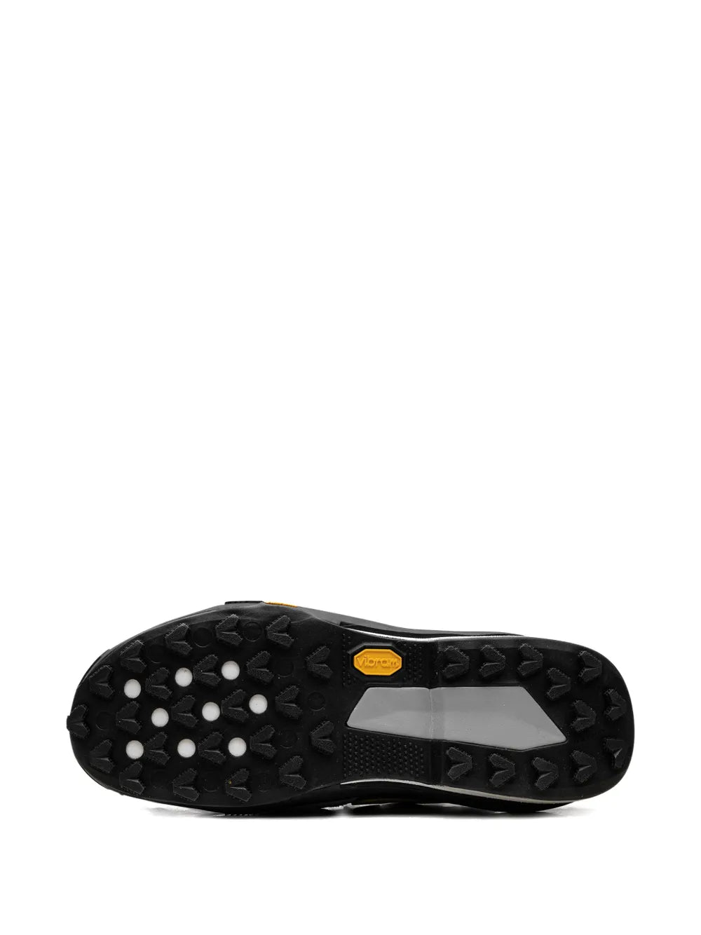 Exclusive Nike X Sacai Zegamadome Sp Matte Silver/Yellow Sneakers — Grey — Size US M 6 - US W 7.5 — Top View