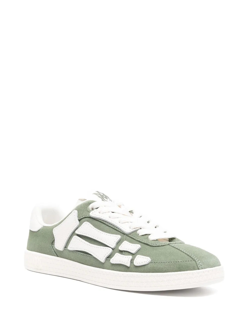 Exclusive Amiri Pacific Bones Sneakers — Olive Green — Size US M 6.5 - US W 8 — Side View