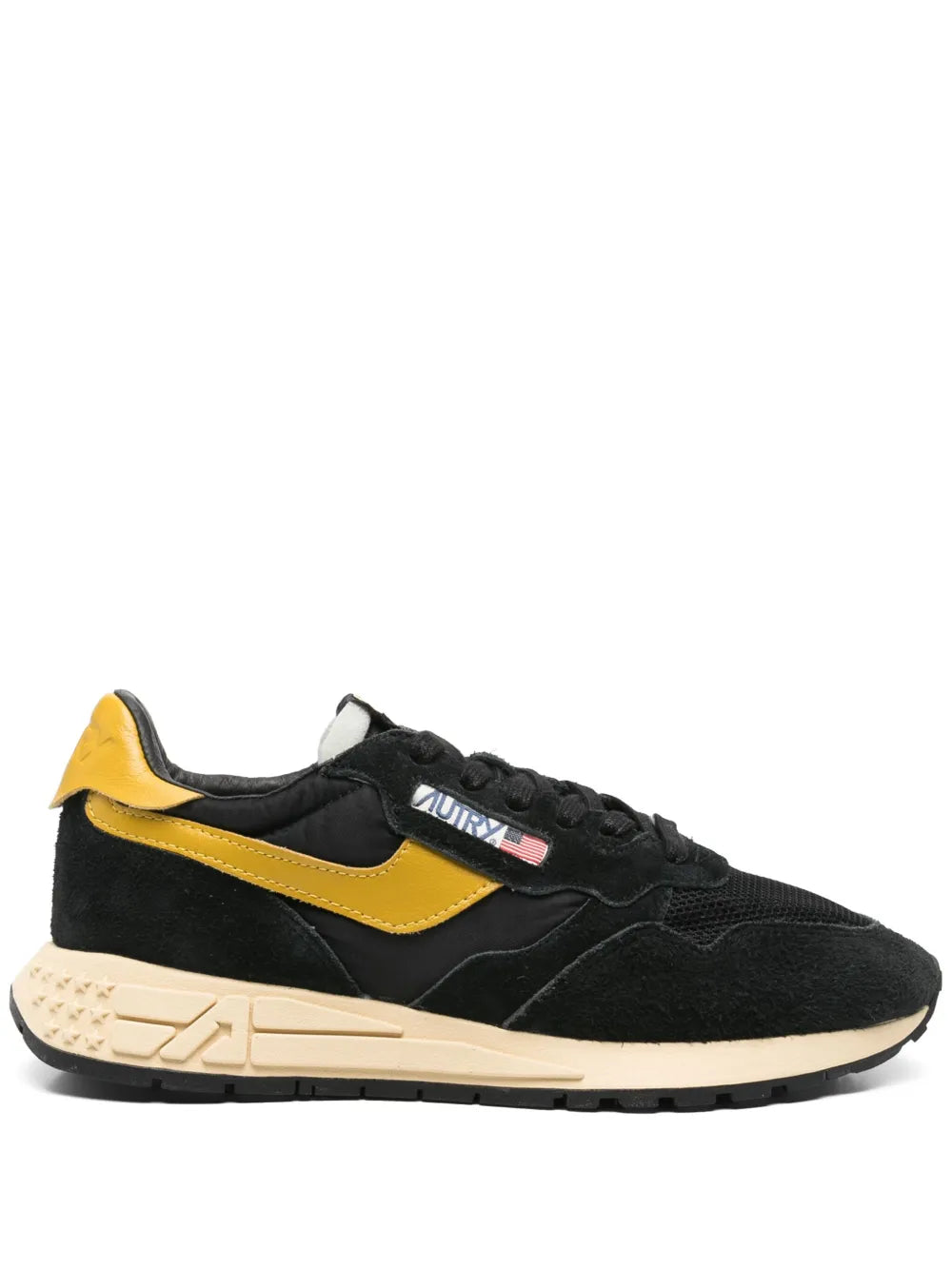 Exclusive Autry Reelwind Sneakers — Black — Size US M 4.5 - US W 6 — Front View