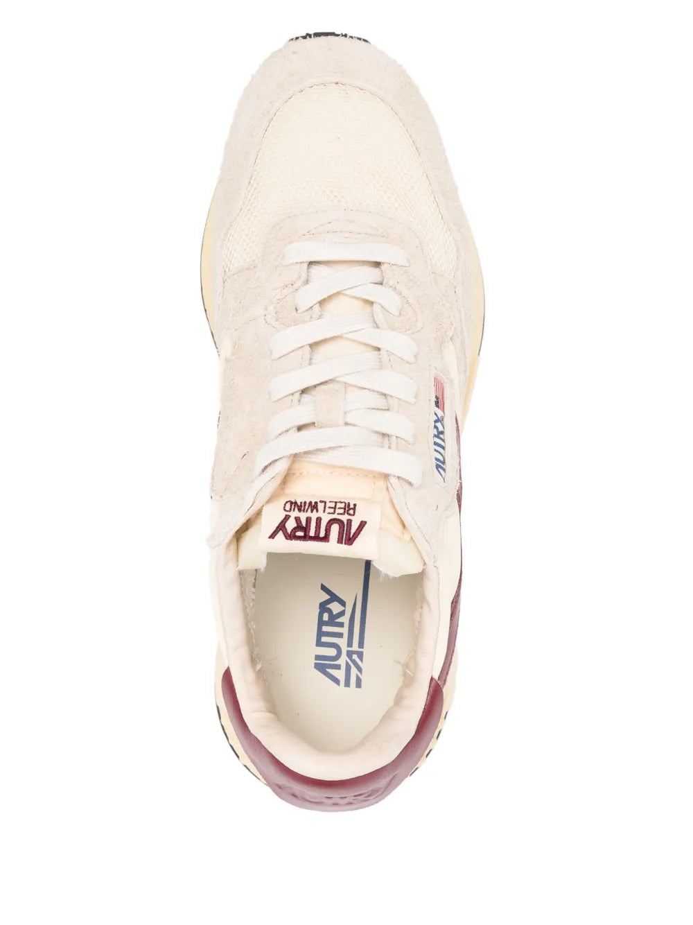 Exclusive Autry Reelwind Sneakers — Beige — Size US M 9.5 - US W 11 — Top View