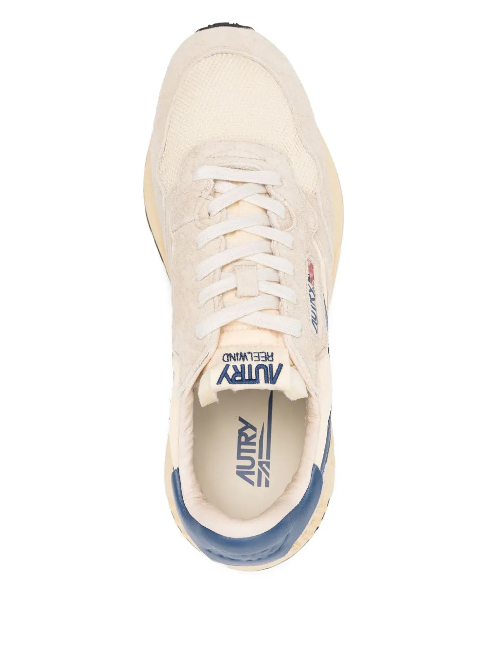 Exclusive Autry Reelwind Sneakers — Beige — Size US M 3.5 - US W 5 — Top View