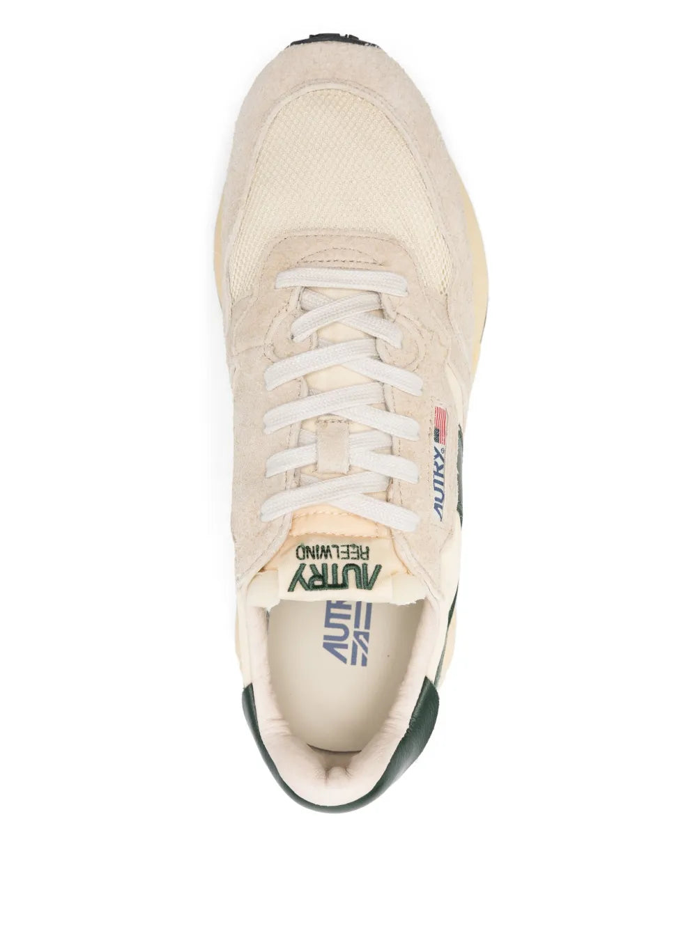 Exclusive Autry Reelwind Sneakers — Light Beige — Size US M 7.5 - US W 9 — Top View