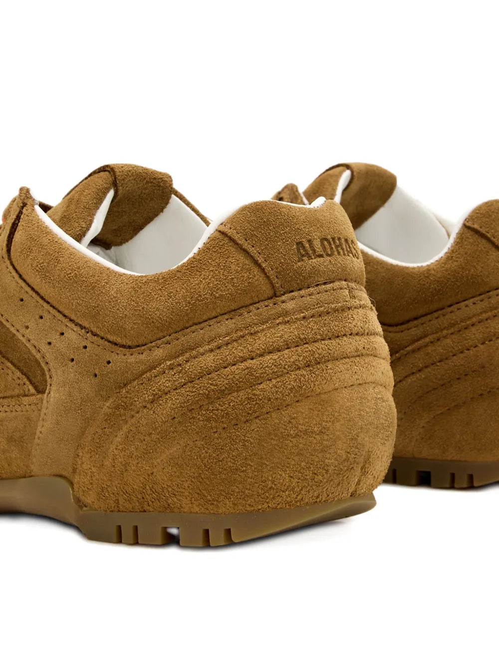 Exclusive Alohas Tb.56 Suede Panelled Sneakers — Brown — Size US M 11.5 - US W 13 — Top View