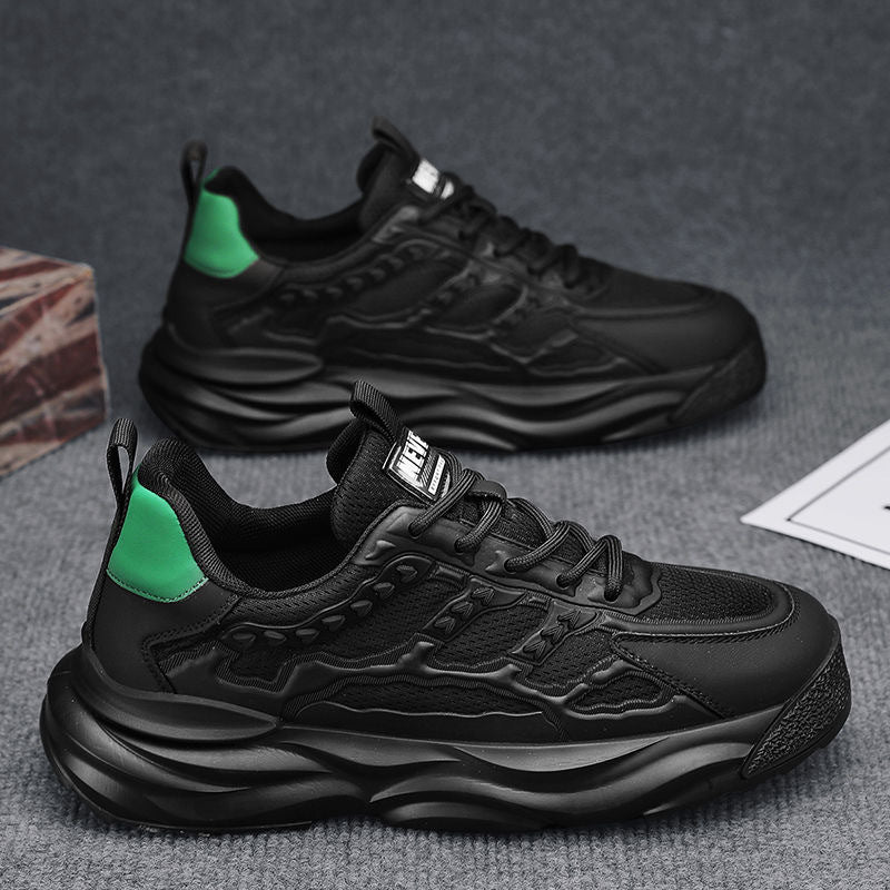 Exclusive Fashion New Breathable Mesh Shoes Men — S078 White — Size 39 — Side View