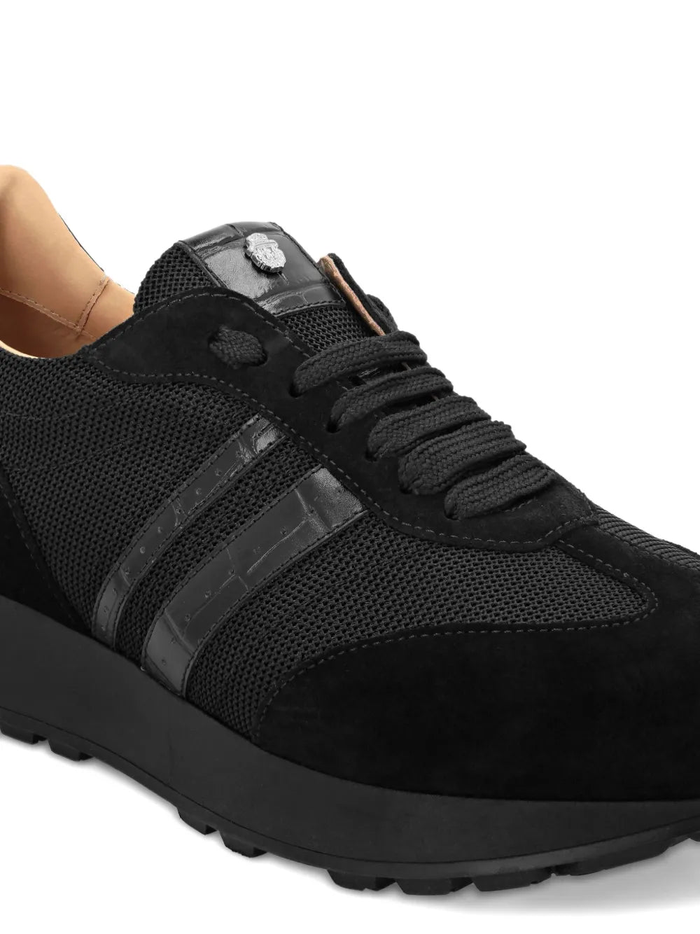 Exclusive Billionaire Panelled Sneakers — Black — Size US M 11.5 - US W 13 — Top View