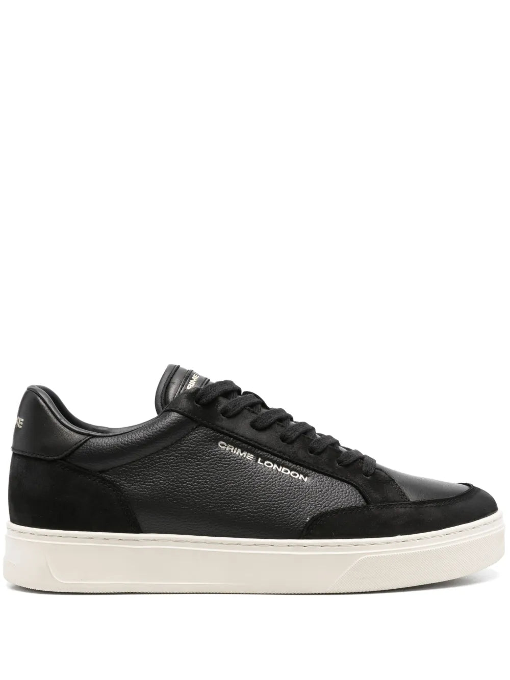 Exclusive Crime London Eclipse Sneakers — Black — Size US M 6 - US W 7.5 — Front View