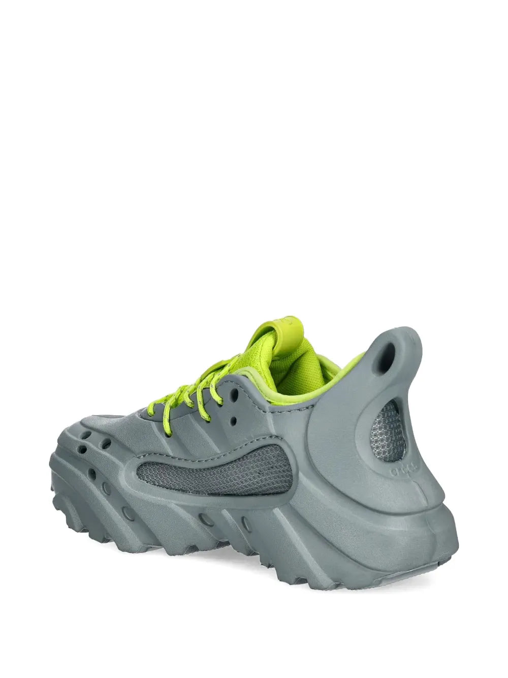 Exclusive Crocs Nova Trek Sneakers — Grey — Size US M 9.5 - US W 11 — Detail View