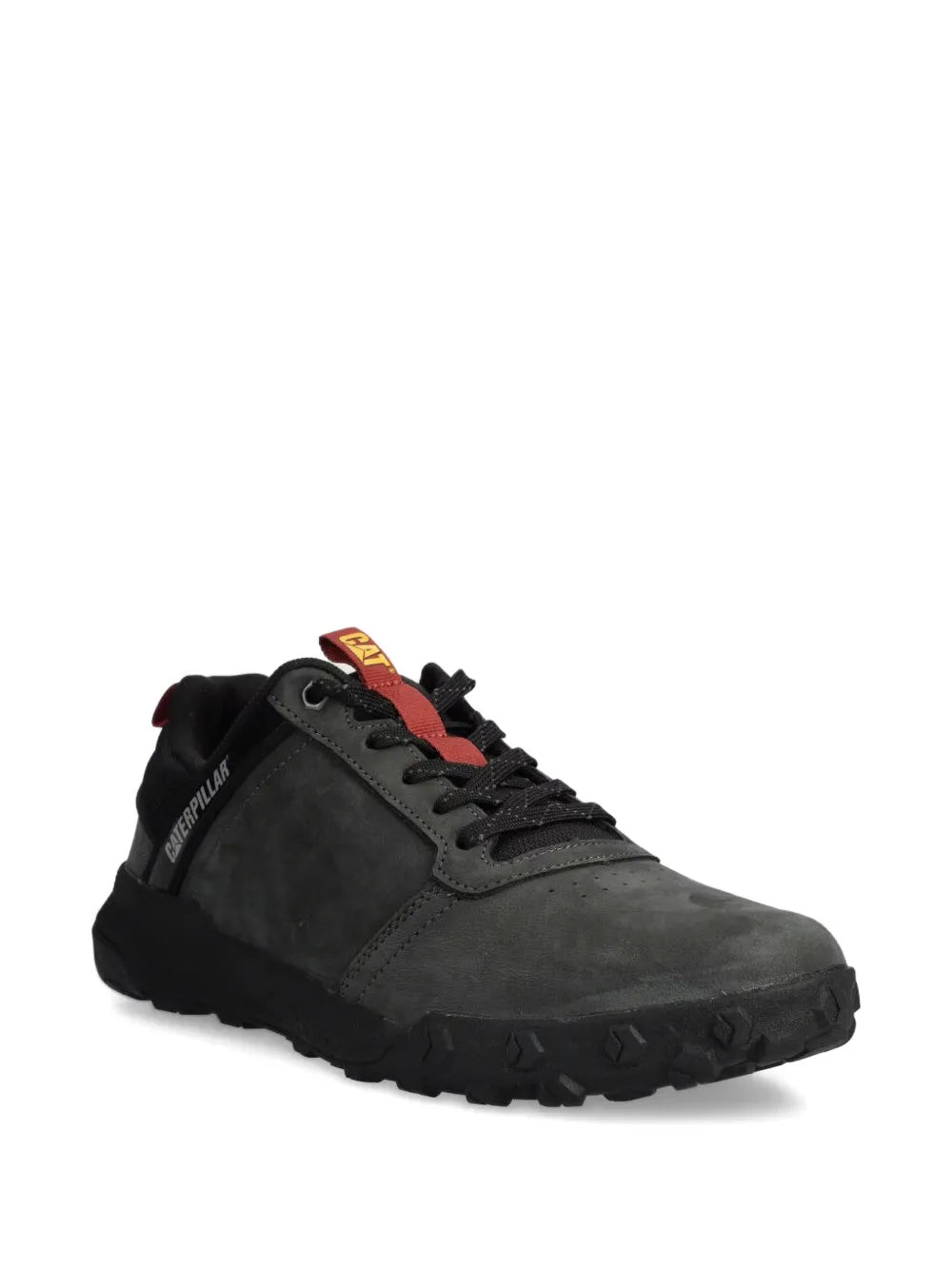 Exclusive Caterpillar Lace-Up Panelled Trainers — Dark Gray — Size US M 11 - US W 12.5 — Side View