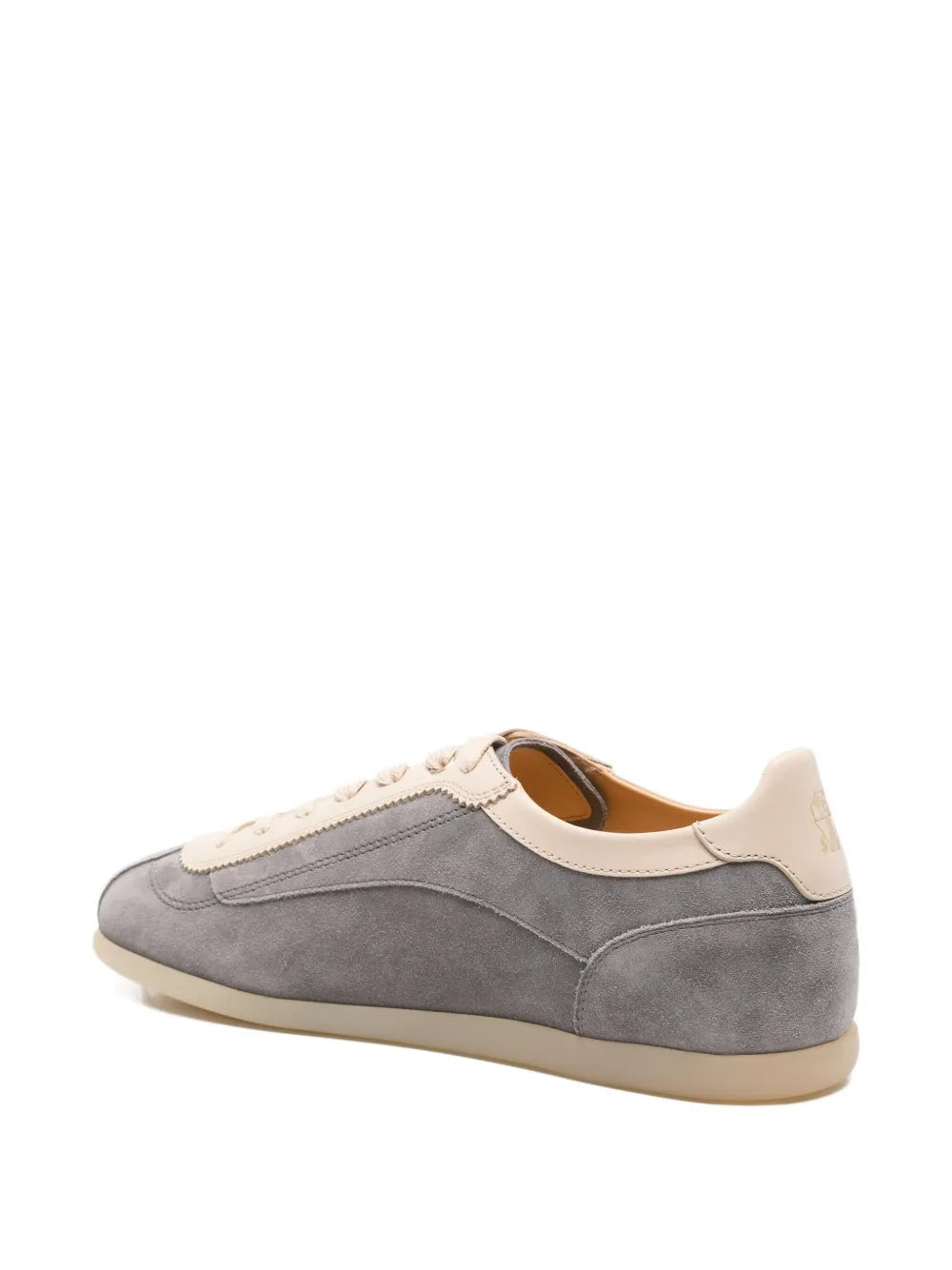 Exclusive Brunello Cucinelli Suede Sneakers — Medium Grey — Size US M 6.5 - US W 8 — Back View