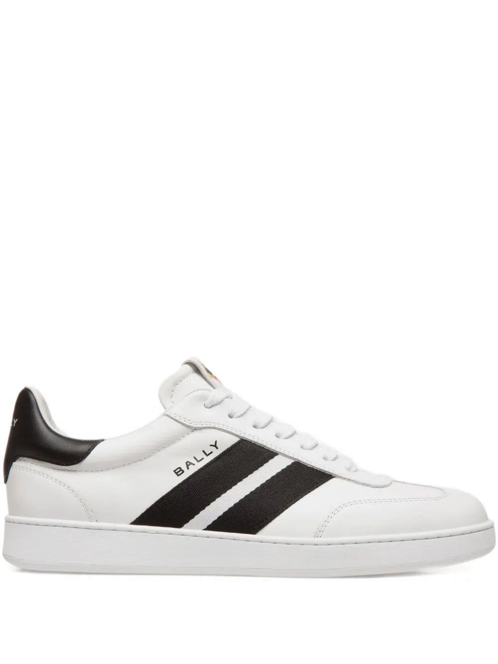 Exclusive Bally Retro Crest Sneakers — White — Size US M 5 - US W 6.5 — Front View