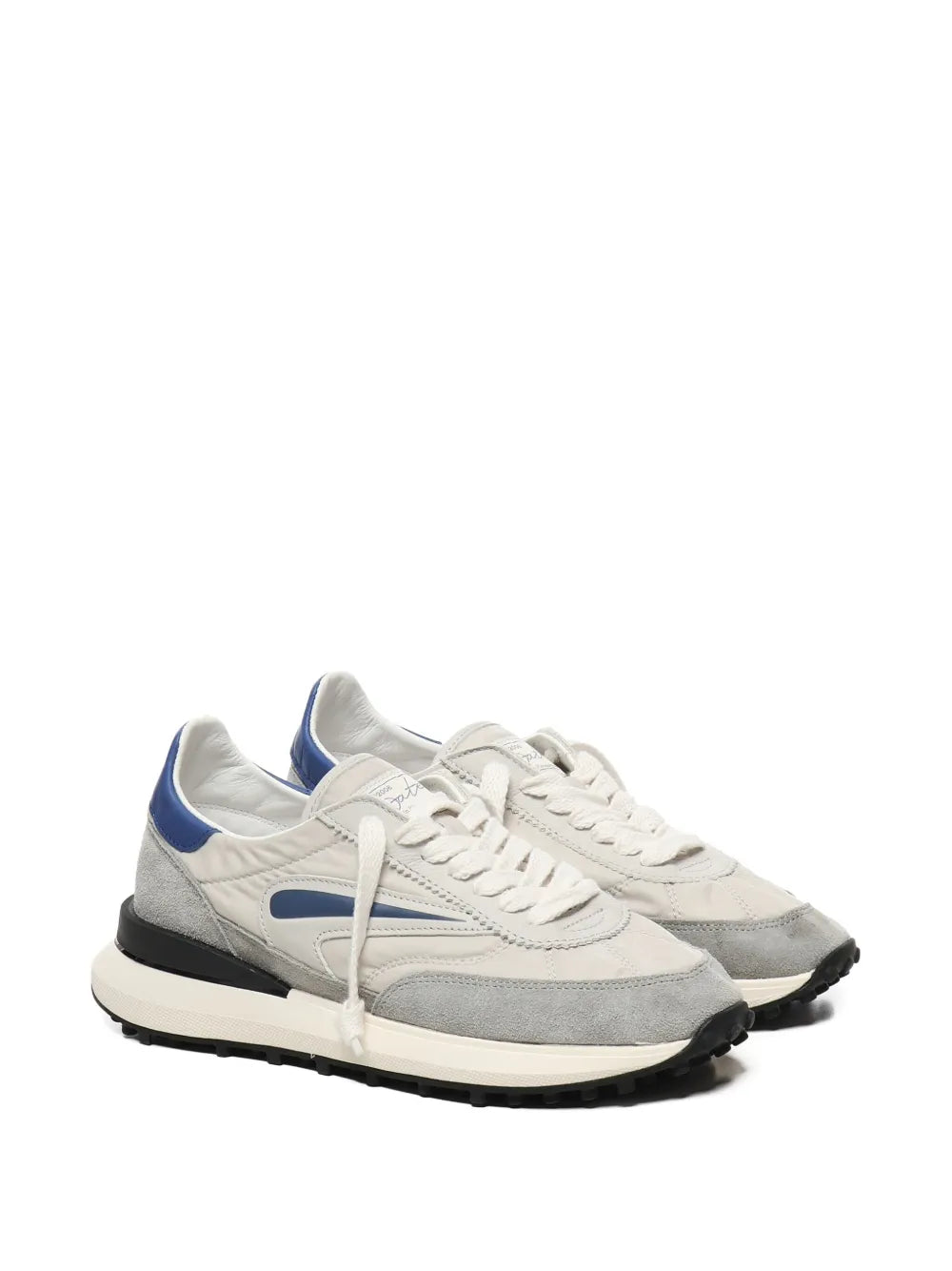 Exclusive D.A.T.E. Platform Suede Sneakers — Grey — Size US M 4 - US W 5.5 — Side View