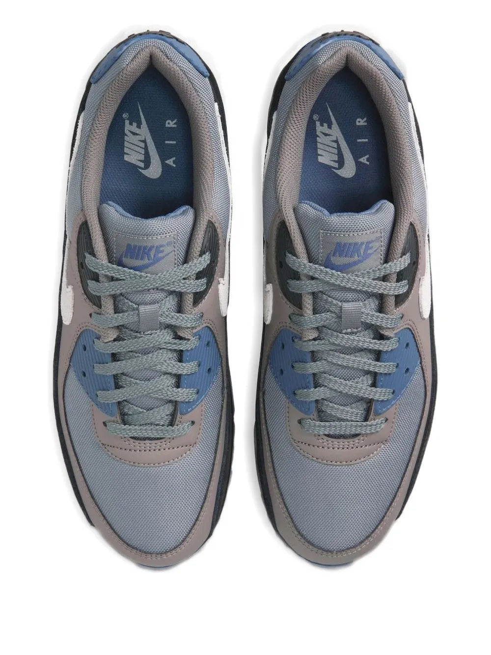 Exclusive Air Max 90 Sneakers — Grey — Size US M 8 - US W 9.5 — Top View