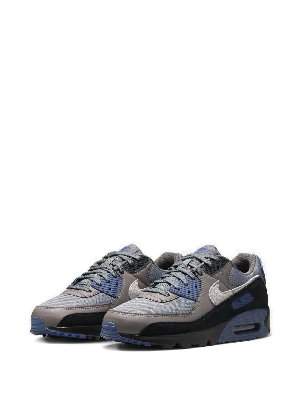 Exclusive Air Max 90 Sneakers — Grey — Size US M 8 - US W 9.5 — Side View