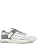 Exclusive Amiri Skel-Top Bone-Panelled Low-Top Sneakers — Grey — Size US M 9 - US W 10.5 — Front View