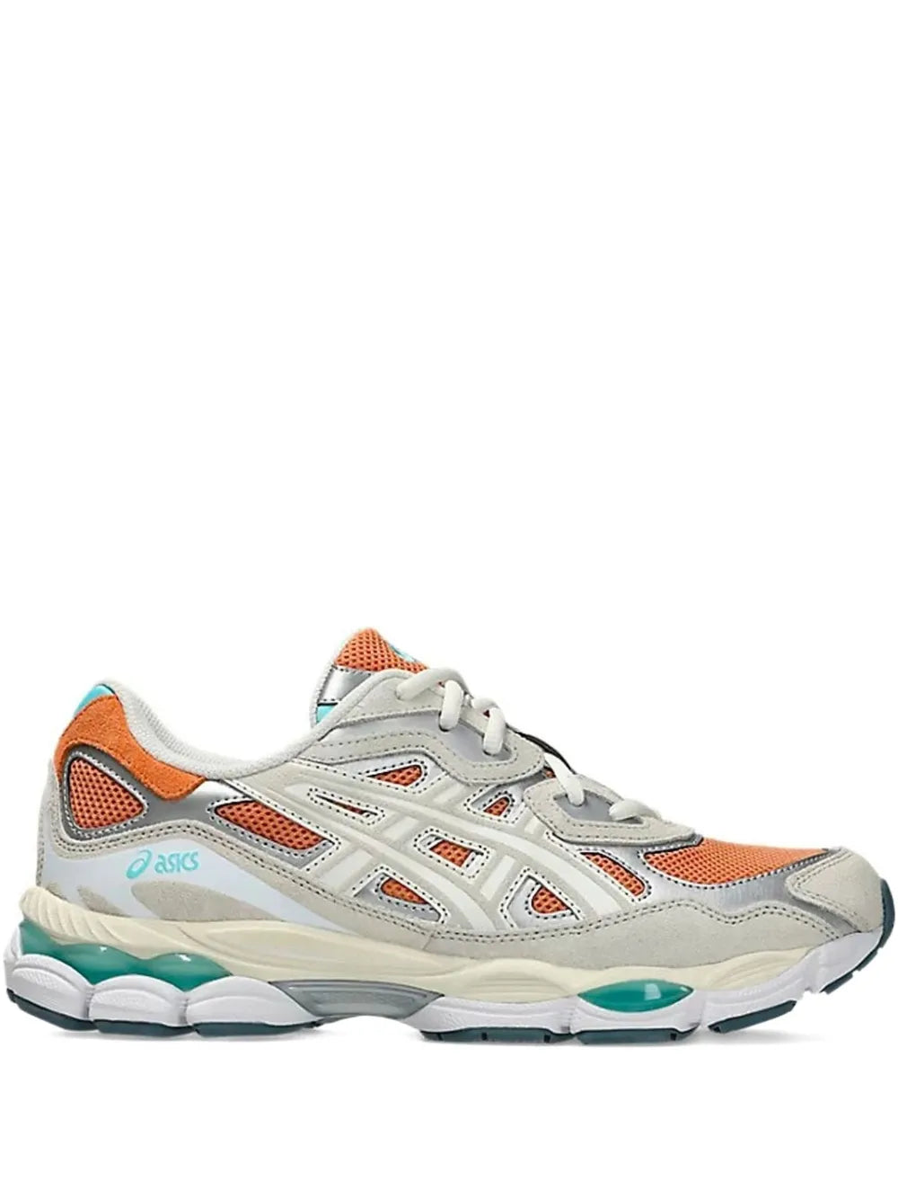 Exclusive Asics Gel-Nyc Logo-Print Sneakers — Grey — Size US M 10.5 - US W 12 — Front View
