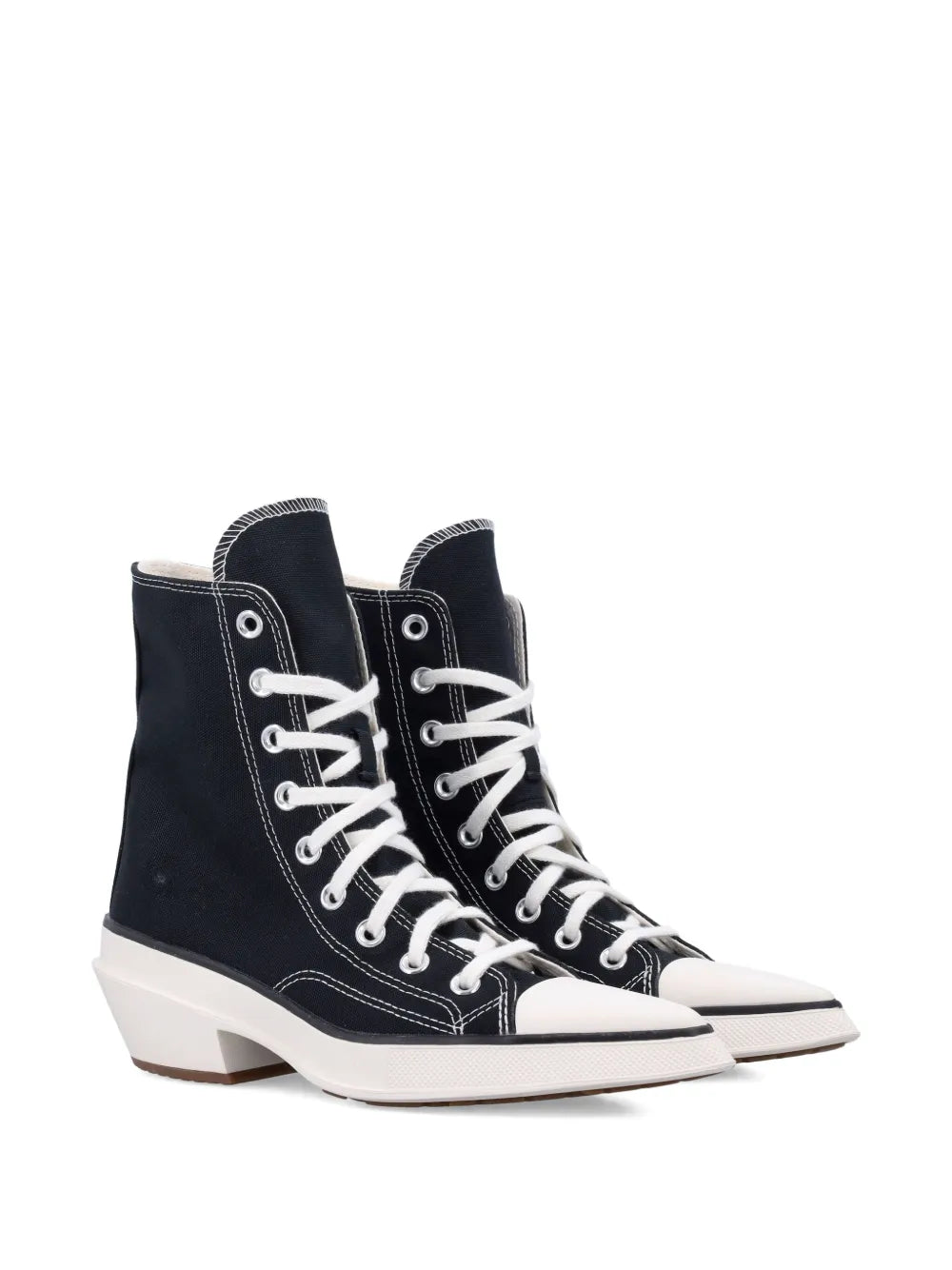 Exclusive Converse Chuck 70 De Luxe Pointed-Toe Sneakers — Black — Size US M 10 - US W 11.5 — Side View