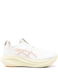 Exclusive Asics Gel-Nimbus 27 Lace-Up Sneakers — White — Size US M 10.5 - US W 12 — Front View