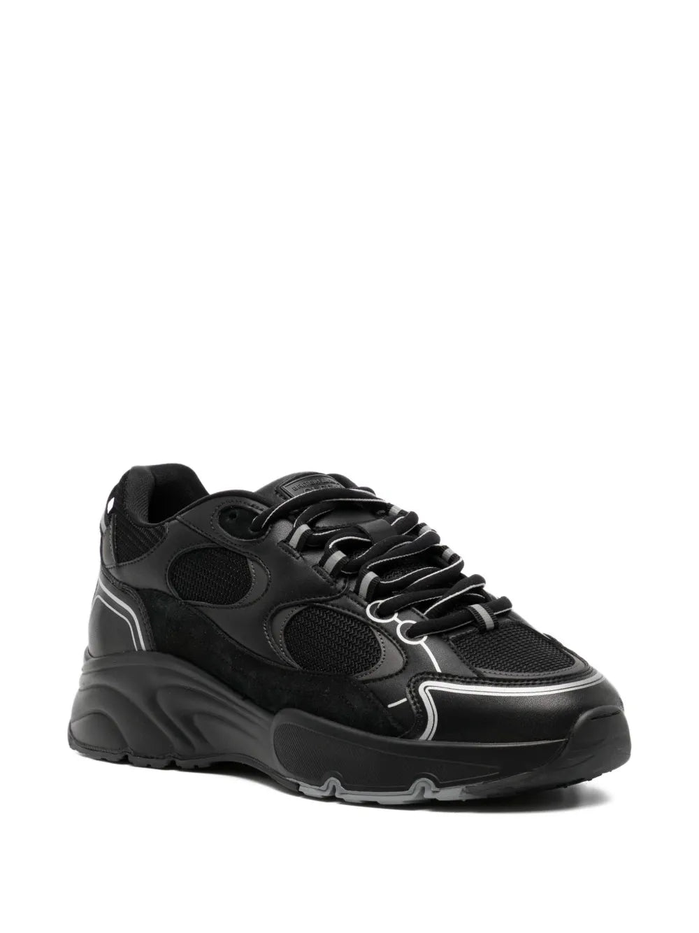 Exclusive Cleens Pulse Runner Sneakers — Black — Size US M 6 - US W 7.5 — Side View