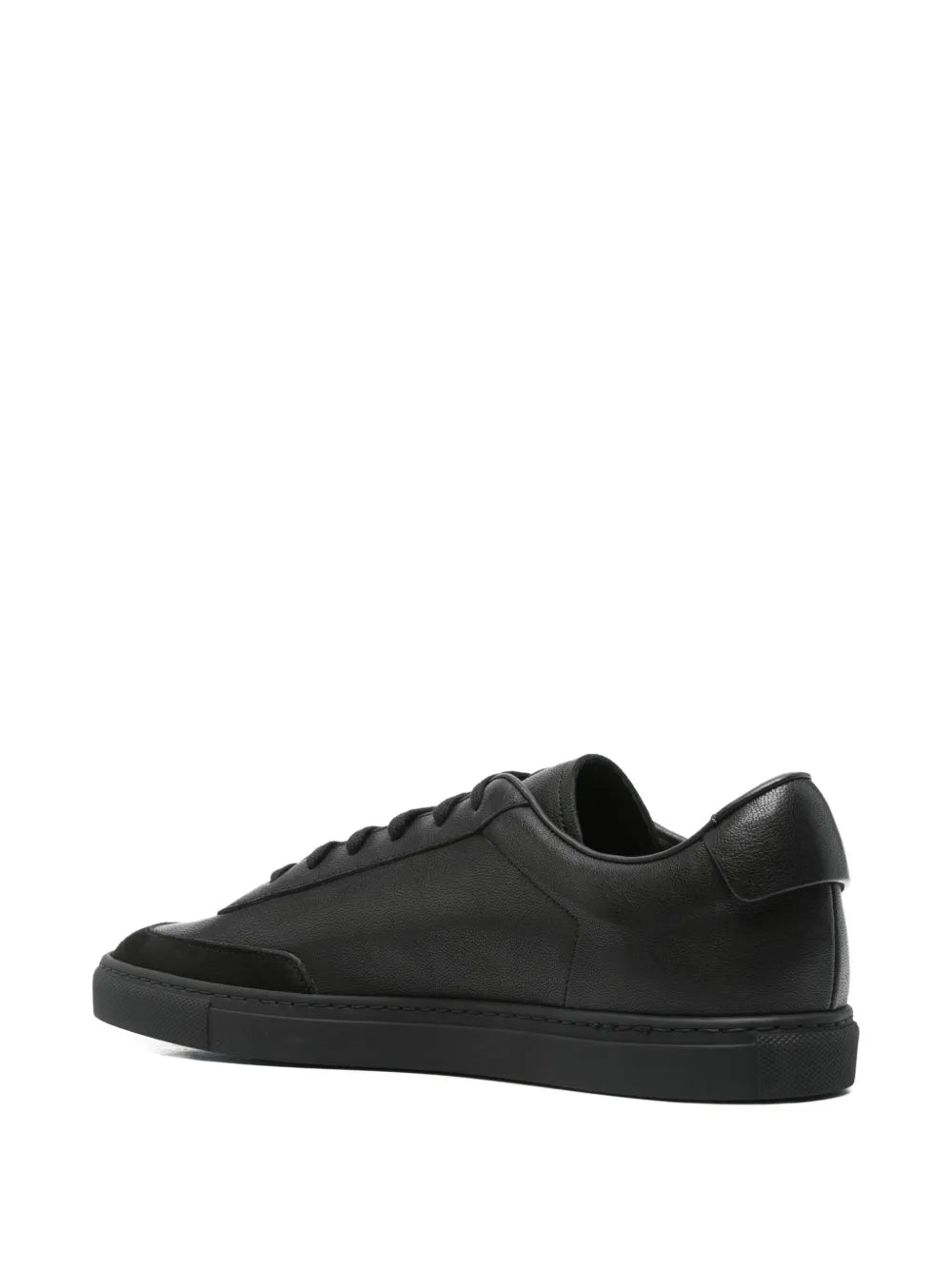 Exclusive Common Projects Leather Suede Sneakers — Black — Size US M 3.5 - US W 5 — Back View