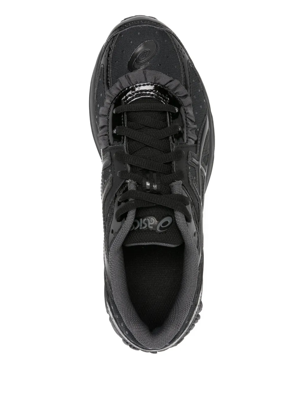 Exclusive Asics Jog 100S Sneakers — Black — Size US M 11.5 - US W 13 — Top View