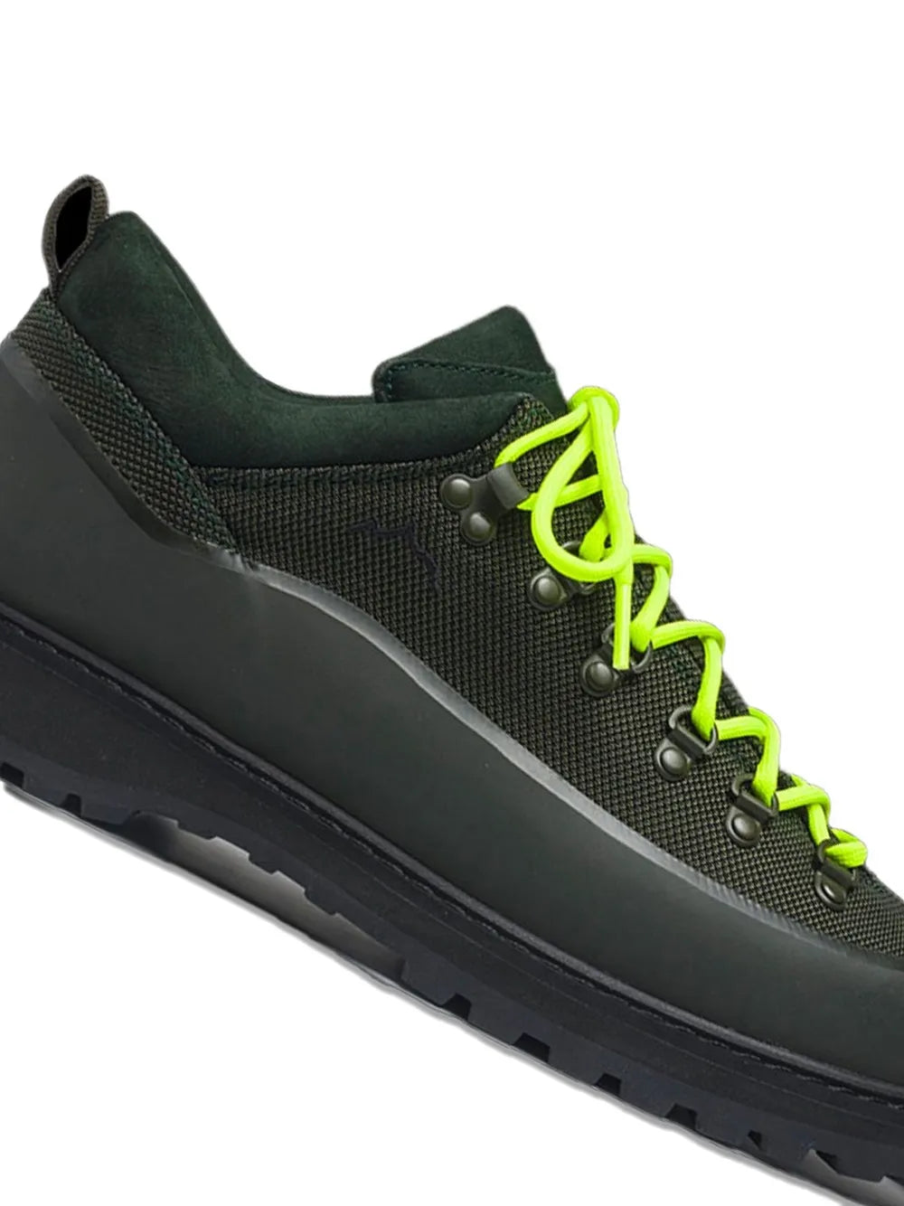 Exclusive Diemme Lace-Up Mesh Sneakers — Green — Size US M 6 - US W 7.5 — Side View