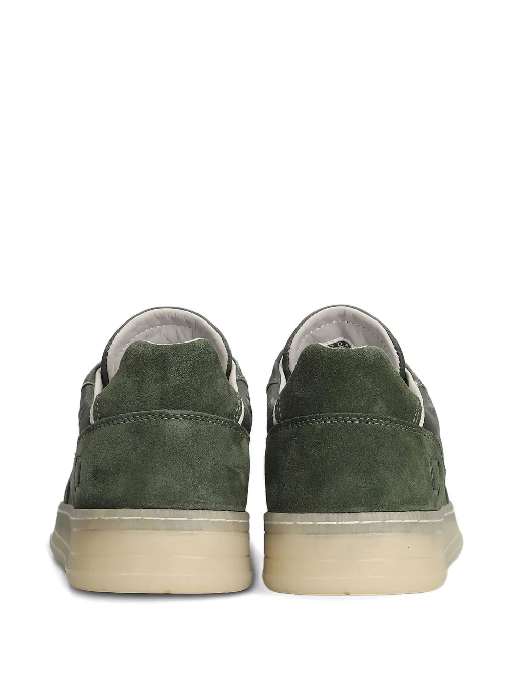 Exclusive D.A.T.E. Suede Leather Sneakers — Green — Size US M 4 - US W 5.5 — Top View
