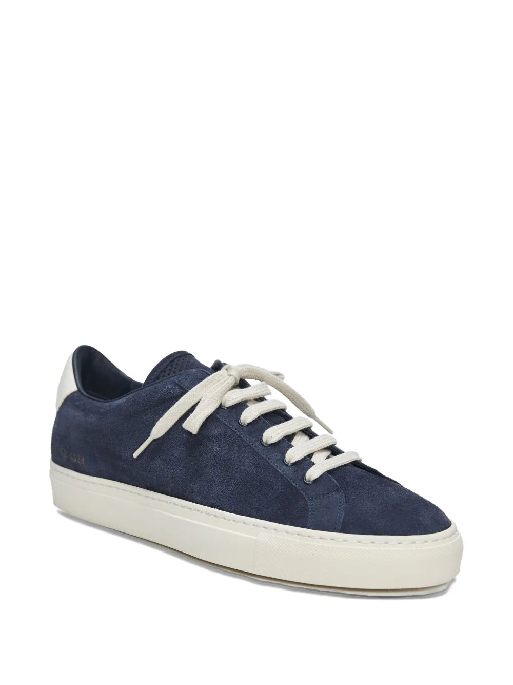 Exclusive Common Projects Suede Leather Sneakers — Blue — Size US M 8 - US W 9.5 — Side View