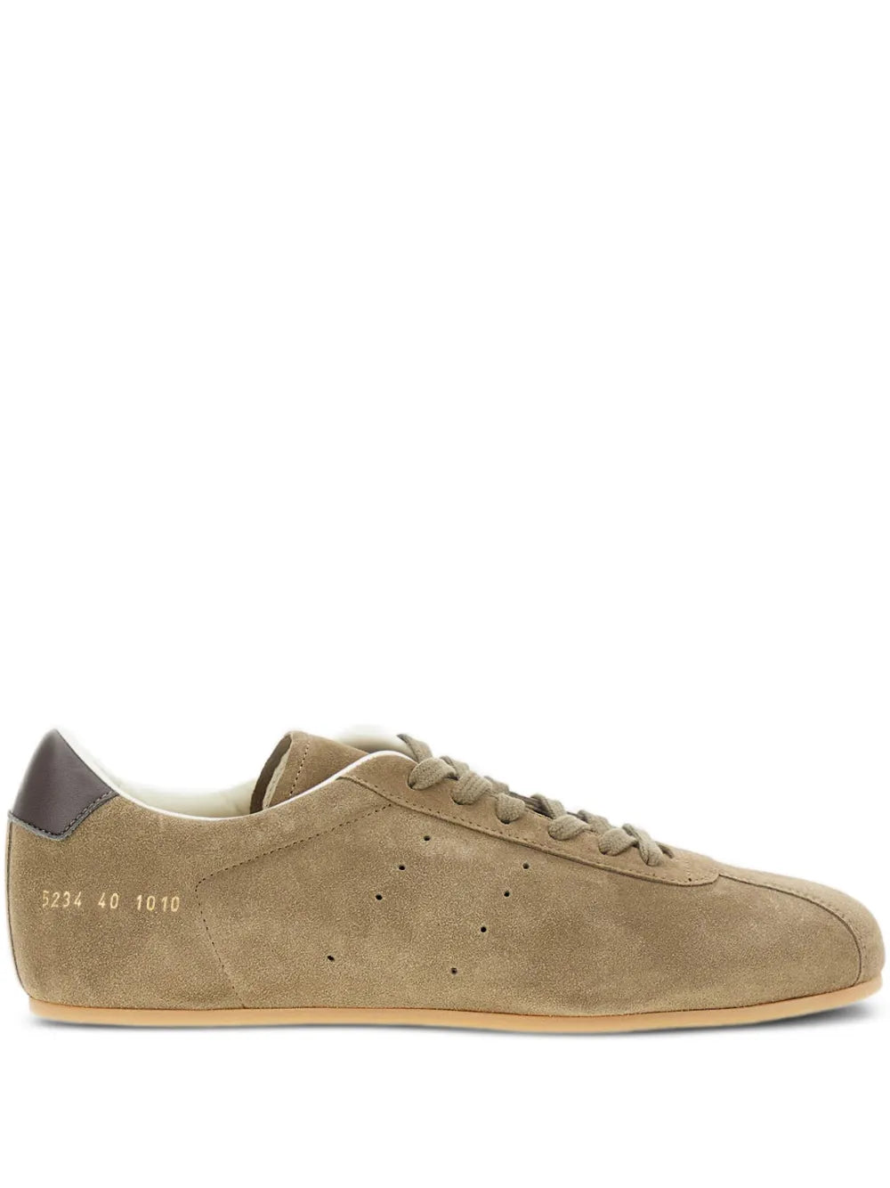 Exclusive Common Projects Suede Sneakers — Brown — Size US M 6 - US W 7.5 — Front View