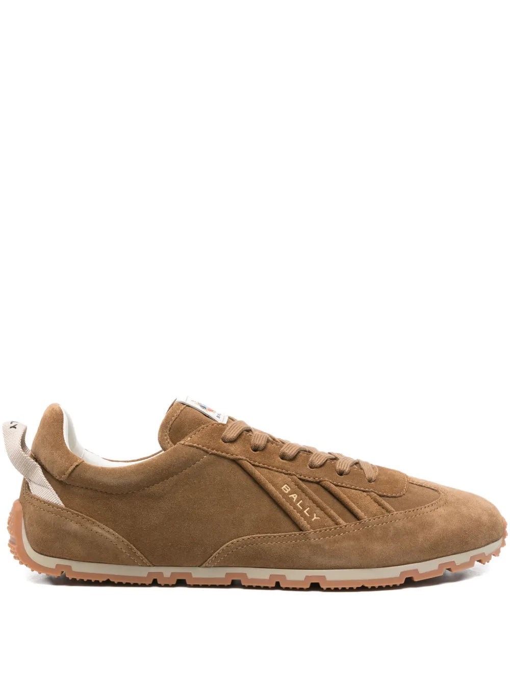 Exclusive Bally Suede Sneakers — Brown — Size US M 9 - US W 10.5 — Front View