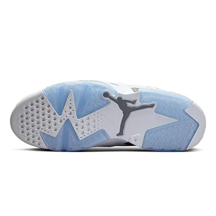 Exclusive Jordan Men's Air 6 Chrome — Ice Blue/Black-sail-white — Size US M5- UK 4.5- EUR 37 — Alternate View 23