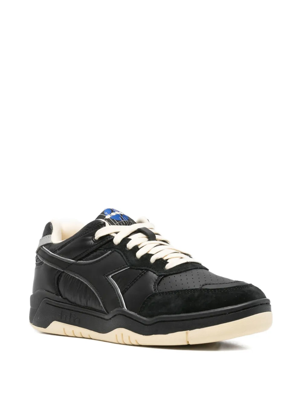 Exclusive Diadora B.560 Heritage Sneakers — Black — Size US M 4 - US W 5.5 — Side View