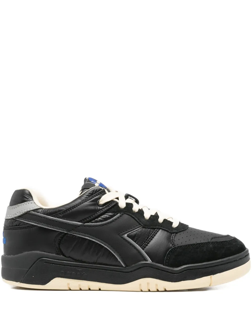 Exclusive Diadora B.560 Heritage Sneakers — Black — Size US M 4 - US W 5.5 — Front View