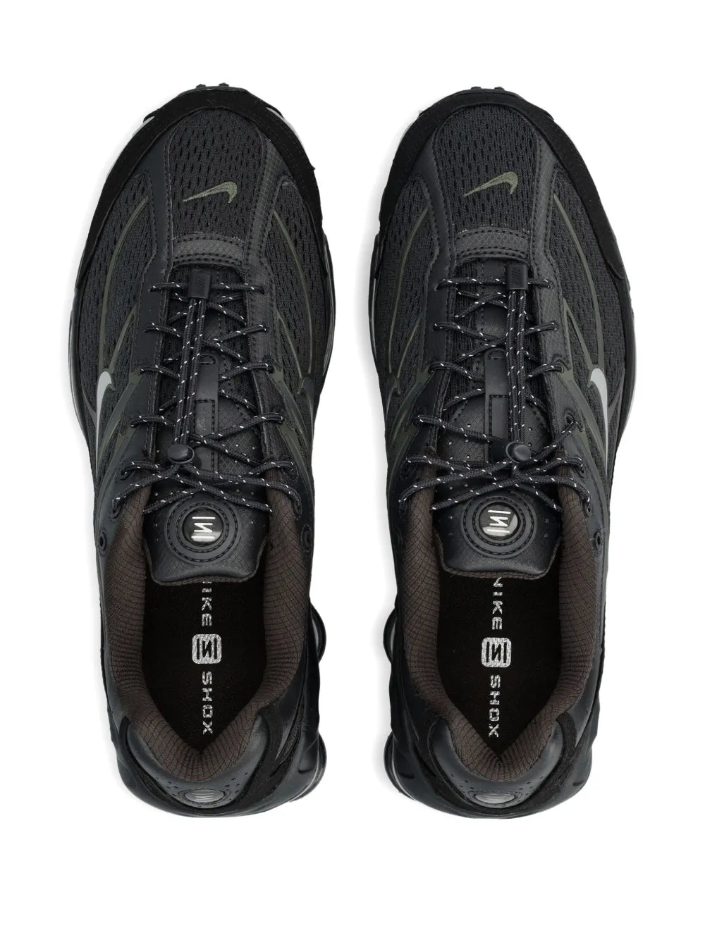 Exclusive Nike Shox Ride 2 Reflective Sneakers — Black — Size US M 11.5 - US W 13 — Back View