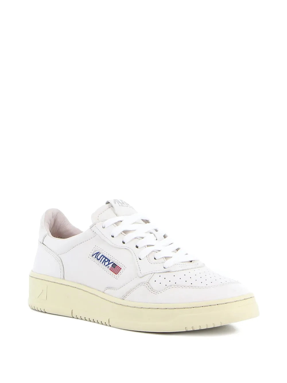 Exclusive Autry Medalist Low Sneakers — White — Size US M 6 - US W 7.5 — Side View