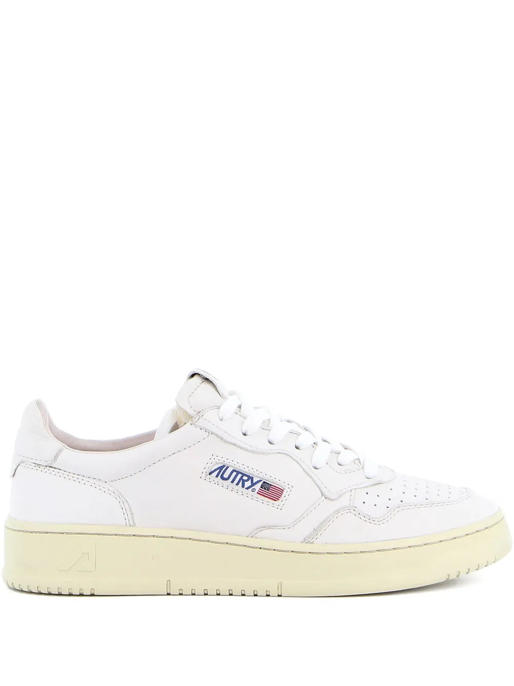 Exclusive Autry Medalist Low Sneakers — White — Size US M 6 - US W 7.5 — Front View